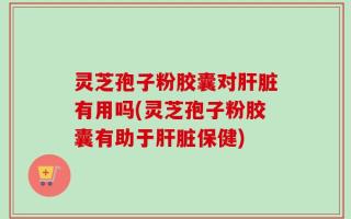 灵芝孢子粉胶囊对肝脏有用吗(灵芝孢子粉胶囊有助于肝脏保健)