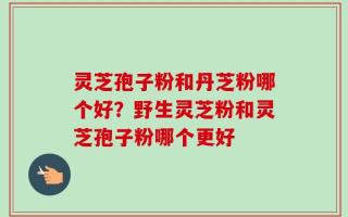灵芝孢子粉和丹芝粉哪个好？野生灵芝粉和灵芝孢子粉哪个更好