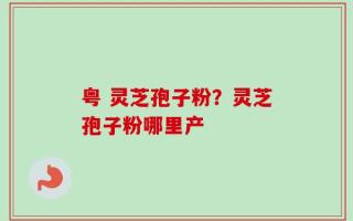 粤 灵芝孢子粉？灵芝孢子粉哪里产
