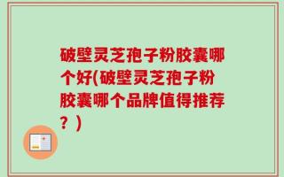 破壁灵芝孢子粉胶囊哪个好(破壁灵芝孢子粉胶囊哪个品牌值得推荐？)
