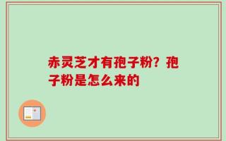 赤灵芝才有孢子粉？孢子粉是怎么来的