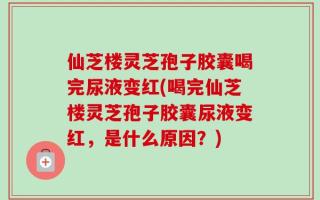 仙芝楼灵芝孢子胶囊喝完尿液变红(喝完仙芝楼灵芝孢子胶囊尿液变红，是什么原因？)