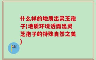 什么样的地质出灵芝孢子(地质环境透露出灵芝孢子的特殊自然之美)