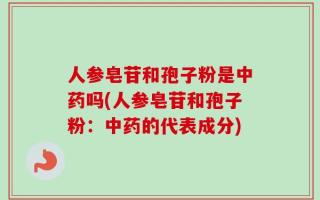 人参皂苷和孢子粉是中药吗(人参皂苷和孢子粉：中药的代表成分)
