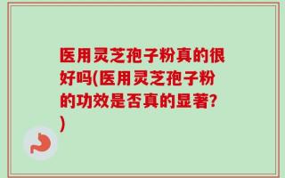 医用灵芝孢子粉真的很好吗(医用灵芝孢子粉的功效是否真的显著？)