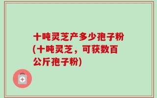十吨灵芝产多少孢子粉(十吨灵芝，可获数百公斤孢子粉)