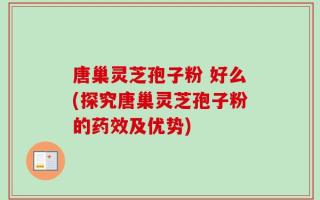 唐巢灵芝孢子粉 好么(探究唐巢灵芝孢子粉的药效及优势)
