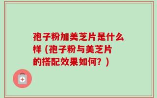 孢子粉加美芝片是什么样 (孢子粉与美芝片的搭配效果如何？)