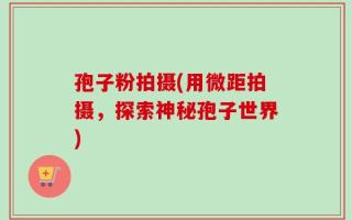 孢子粉拍摄(用微距拍摄，探索神秘孢子世界)