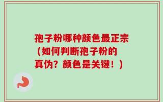 孢子粉哪种颜色最正宗 (如何判断孢子粉的真伪？颜色是关键！)