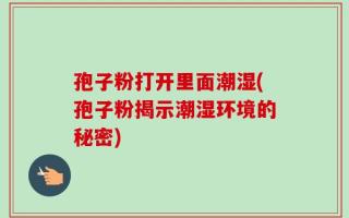 孢子粉打开里面潮湿(孢子粉揭示潮湿环境的秘密)