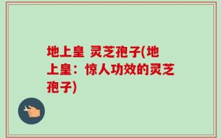 地上皇 灵芝孢子(地上皇：惊人功效的灵芝孢子)