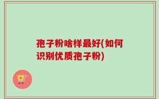 孢子粉啥样最好(如何识别优质孢子粉)