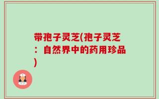 带孢子灵芝(孢子灵芝：自然界中的药用珍品)