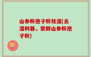 山参粉孢子粉祛湿(去湿利器，尝鲜山参粉孢子粉)