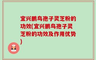 宜兴鹏鸟孢子灵芝粉的功效(宜兴鹏鸟孢子灵芝粉的功效及作用优势)