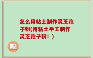 怎么用粘土制作灵芝孢子粉(用粘土手工制作灵芝孢子粉！)