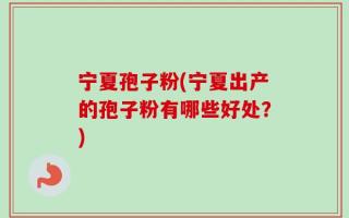 宁夏孢子粉(宁夏出产的孢子粉有哪些好处？)