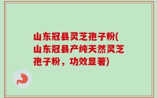 山东冠县灵芝孢子粉(山东冠县产纯天然灵芝孢子粉，功效显著)