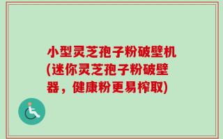 小型灵芝孢子粉破壁机(迷你灵芝孢子粉破壁器，健康粉更易榨取)