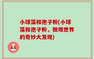 小球藻和孢子粉(小球藻和孢子粉，微观世界的奇妙大发现)