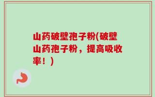山药破壁孢子粉(破壁山药孢子粉，提高吸收率！)