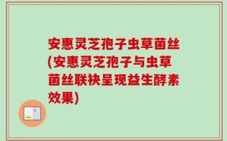 安惠灵芝孢子虫草菌丝(安惠灵芝孢子与虫草菌丝联袂呈现益生酵素效果)