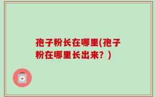 孢子粉长在哪里(孢子粉在哪里长出来？)