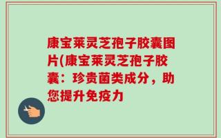 康宝莱灵芝孢子胶囊图片(康宝莱灵芝孢子胶囊：珍贵菌类成分，助您提升免疫力