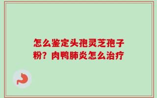 怎么鉴定头孢灵芝孢子粉？肉鸭肺炎怎么治疗