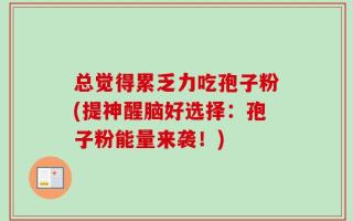 总觉得累乏力吃孢子粉(提神醒脑好选择：孢子粉能量来袭！)