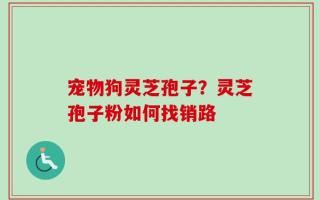 宠物狗灵芝孢子？灵芝孢子粉如何找销路