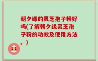 朝夕缘的灵芝孢子粉好吗(了解朝夕缘灵芝孢子粉的功效及使用方法。)