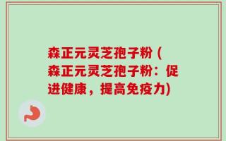 森正元灵芝孢子粉 (森正元灵芝孢子粉：促进健康，提高免疫力)