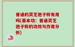 普通的灵芝孢子粉有用吗(基本功：普通灵芝孢子粉的功效与作用分析)