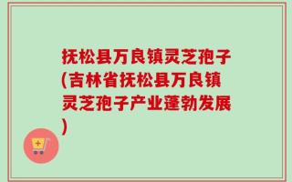 抚松县万良镇灵芝孢子(吉林省抚松县万良镇灵芝孢子产业蓬勃发展)