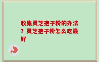 收集灵芝孢子粉的办法？灵芝孢子粉怎么吃最好