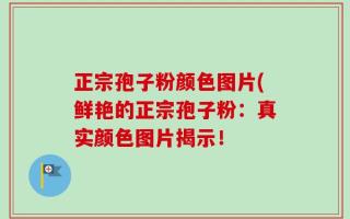 正宗孢子粉颜色图片(鲜艳的正宗孢子粉：真实颜色图片揭示！