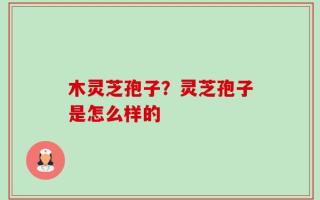 木灵芝孢子？灵芝孢子是怎么样的