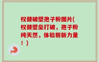 权健破壁孢子粉图片(权健壁垒打破，孢子粉纯天然，体验崭新力量！)
