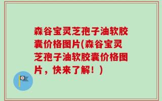 森谷宝灵芝孢子油软胶囊价格图片(森谷宝灵芝孢子油软胶囊价格图片，快来了解！)