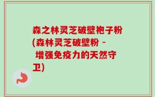 森之林灵芝破壁袍子粉(森林灵芝破壁粉 - 增强免疫力的天然守卫)