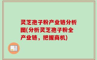 灵芝孢子粉产业链分析图(分析灵芝孢子粉全产业链，把握商机)