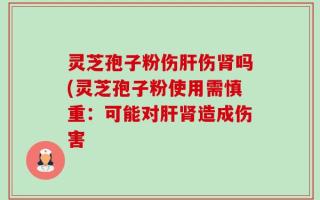 灵芝孢子粉伤肝伤肾吗(灵芝孢子粉使用需慎重：可能对肝肾造成伤害