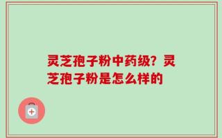 灵芝孢子粉中药级？灵芝孢子粉是怎么样的