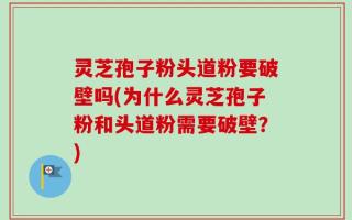 灵芝孢子粉头道粉要破壁吗(为什么灵芝孢子粉和头道粉需要破壁？)