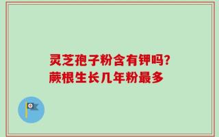 灵芝孢子粉含有钾吗？蕨根生长几年粉最多