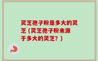 灵芝孢子粉是多大的灵芝 (灵芝孢子粉来源于多大的灵芝？)