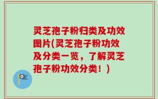 灵芝孢子粉归类及功效图片(灵芝孢子粉功效及分类一览，了解灵芝孢子粉功效分类！)