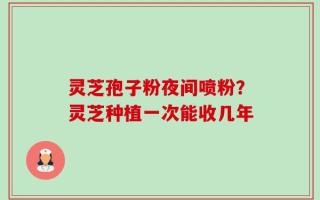灵芝孢子粉夜间喷粉？灵芝种植一次能收几年